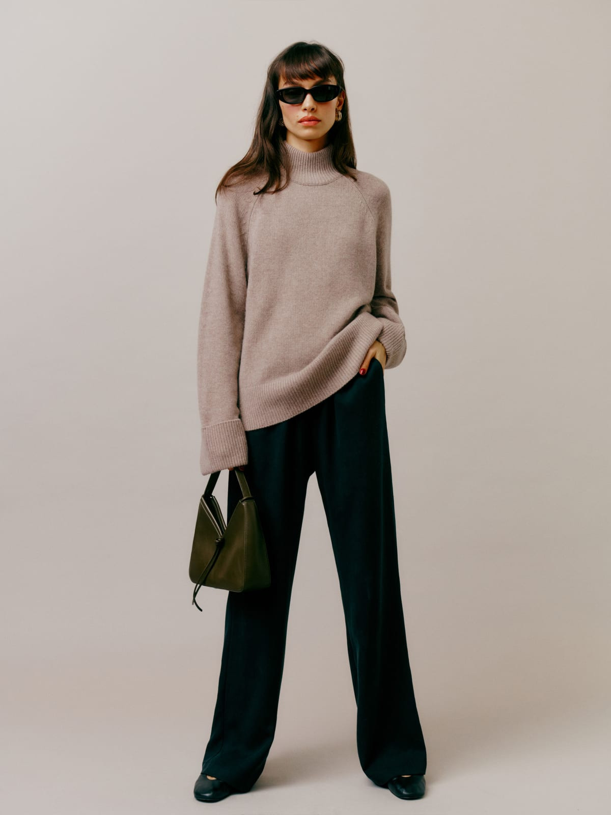Garrett Cashmere Oversized Turtleneck | Reformation (Global)