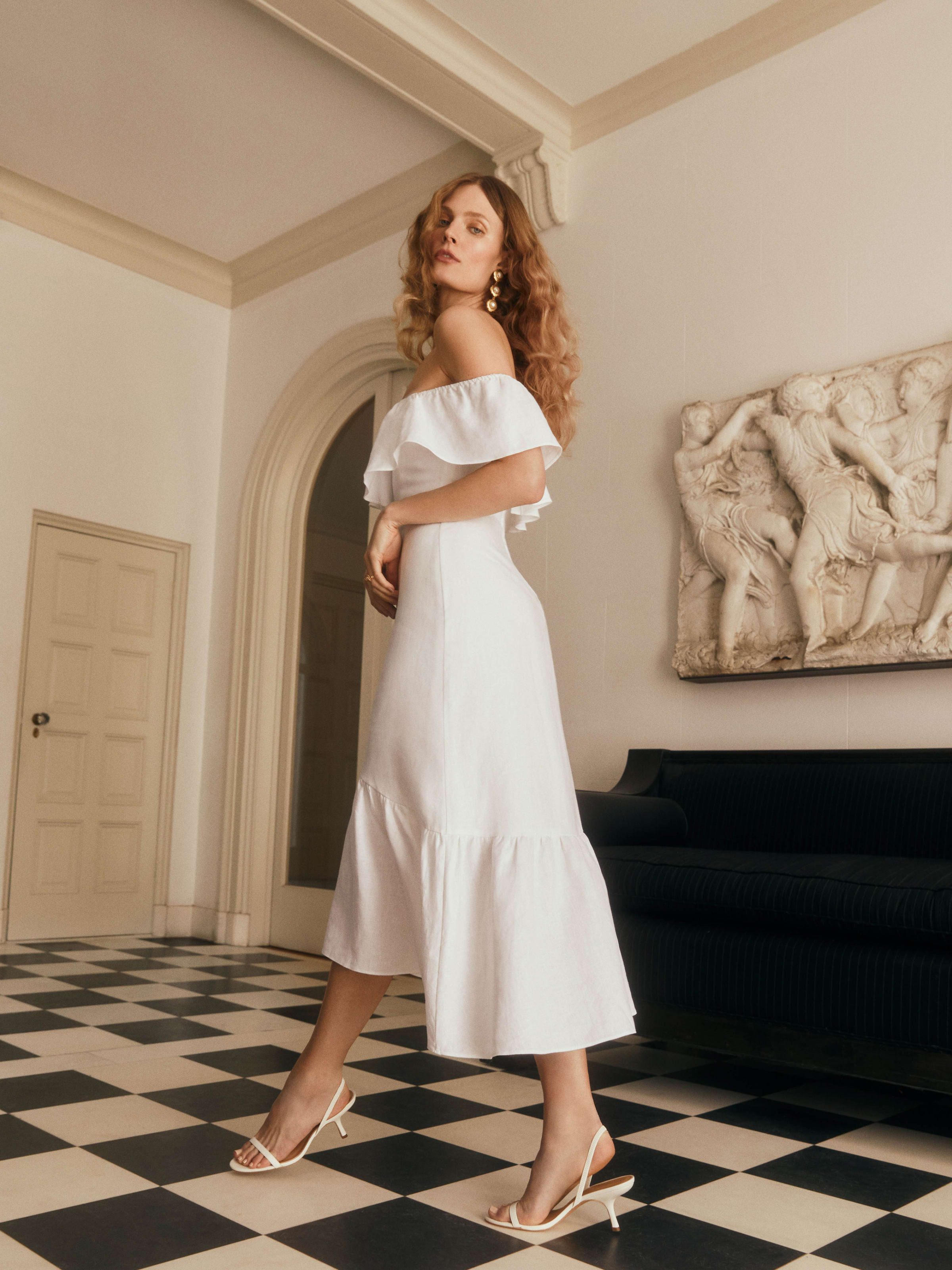 Baela Linen Dress | Reformation (Global)