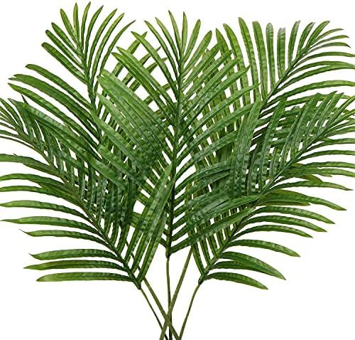5 Pcs Fake Leaves Room Decor Areca Palm Leaves Tropical Decor Artificial Leaves for Home Party De... | Amazon (US)