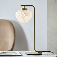 Mira 1 Table Lamp in Satin Brass | La Redoute (UK)