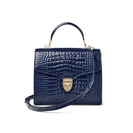 Mayfair®

        
            
            Midnight Blue Patent Croc | Aspinal of London US