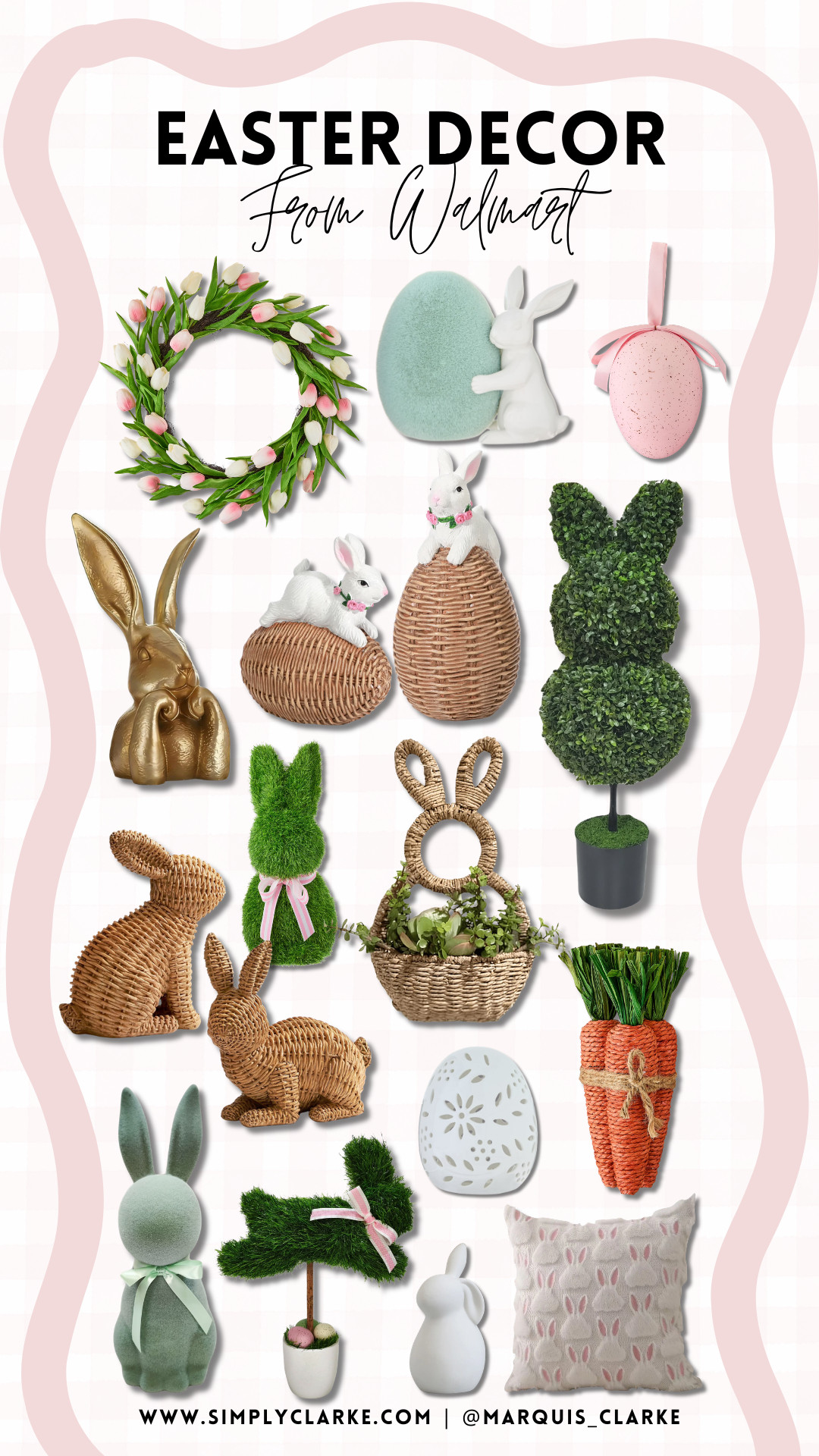 Easter hosting made easy! I found the sweetest spring decor at Walmart — soft pastels, darling bunny accents, and the cutest table pieces that look way more expensive than they are. 

 #LTKSeasonal #LTKHome