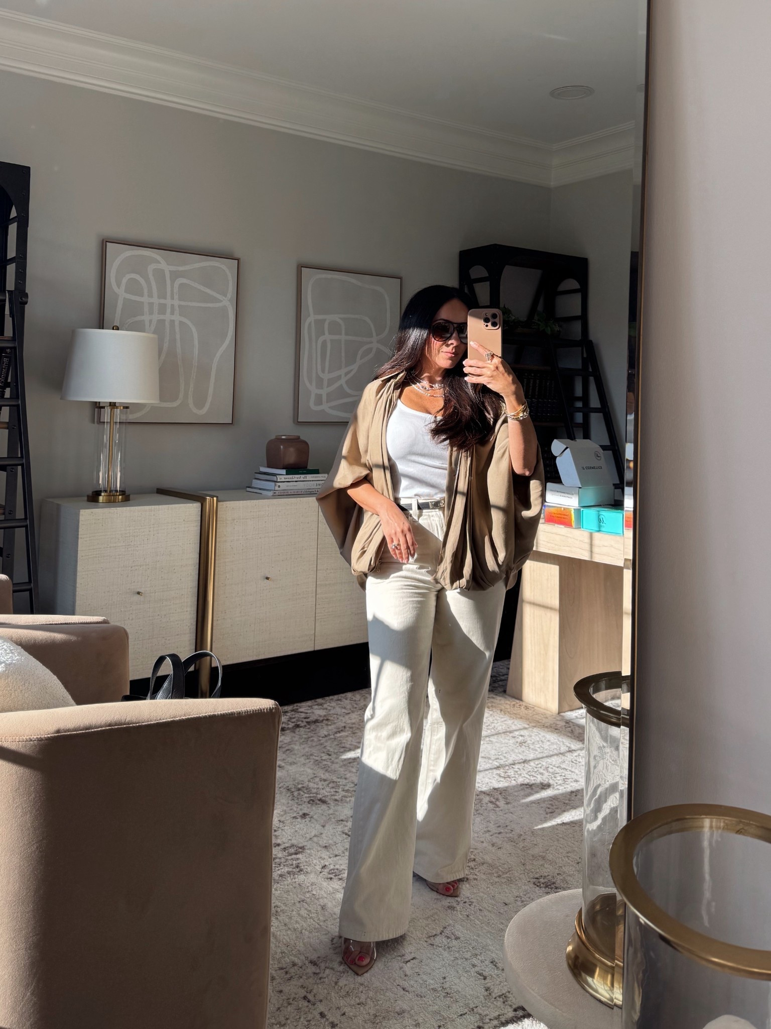 Wide leg jeans + ribbed tank + bubble hem jacket 

Amazon fashion | viral fashion | Rita Salmo | Aritzia | old navy 

Jacket Size: small 
Tank top size: xs petite 
Jeans size: 24 

#LTKPetite #LTKOver40 #LTKStyleTip