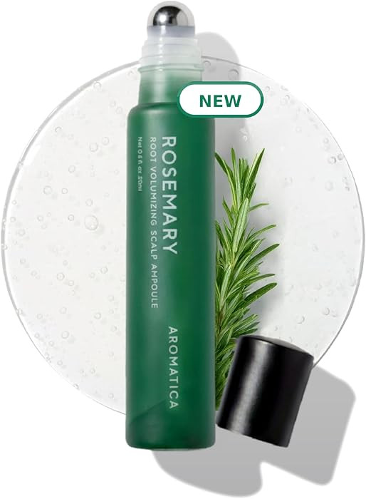 AROMATICA Rosemary Root Volumizing Scalp Serum, Hair Growth Serum Roll on, Caffeine 10,000ppm & R... | Amazon (US)