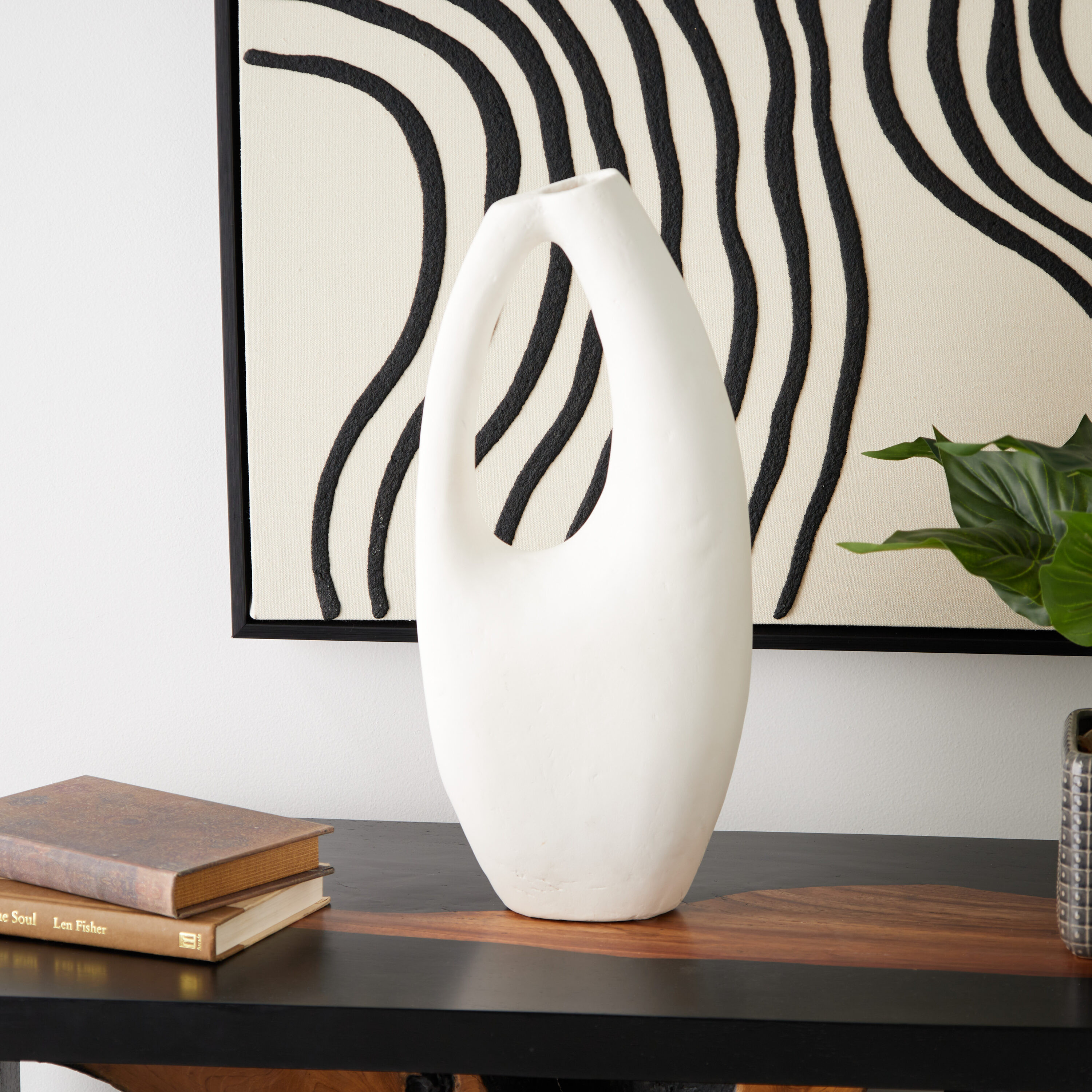 Grayson Lane Brown Paper Modern Vase | 821599 | Lowe's