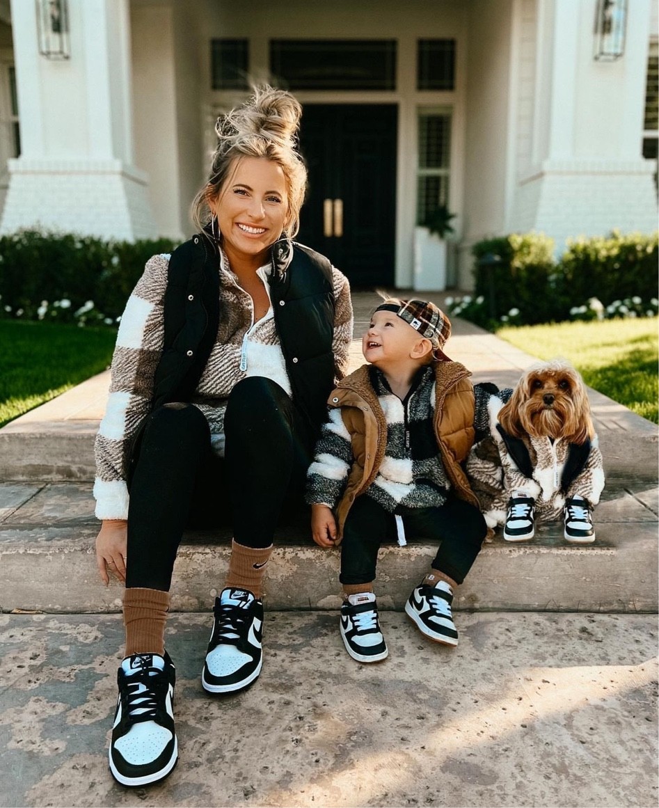 Pullover and vest from Little Bipsy 
Leggings are from my Pink Lily Line, and shoes are Nike!! 

#nike #matching #fauxleatherleggings #twinning #toddlernike #blackandwhite #falloutfits #fallinspo #fallfashion #boujee #topknotmama #mamaandmini  

#LTKshoecrush #LTKHoliday #LTKSeasonal