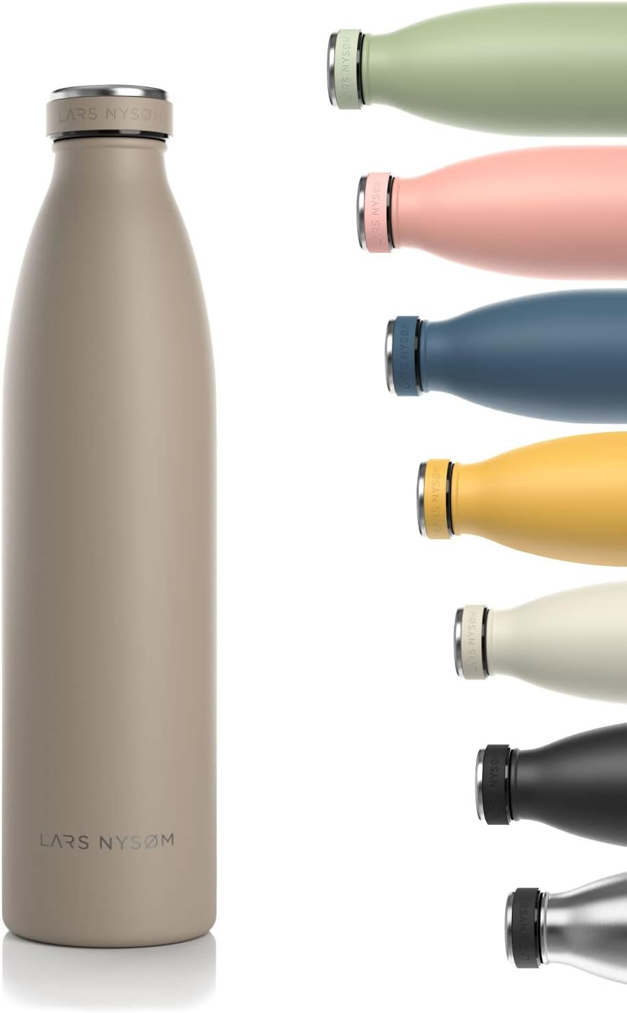 LARS NYSØM Stainless Steel Insulated Water Bottle 34oz | 1000ml BPA-free Insulated Thermo Flask ... | Amazon (US)