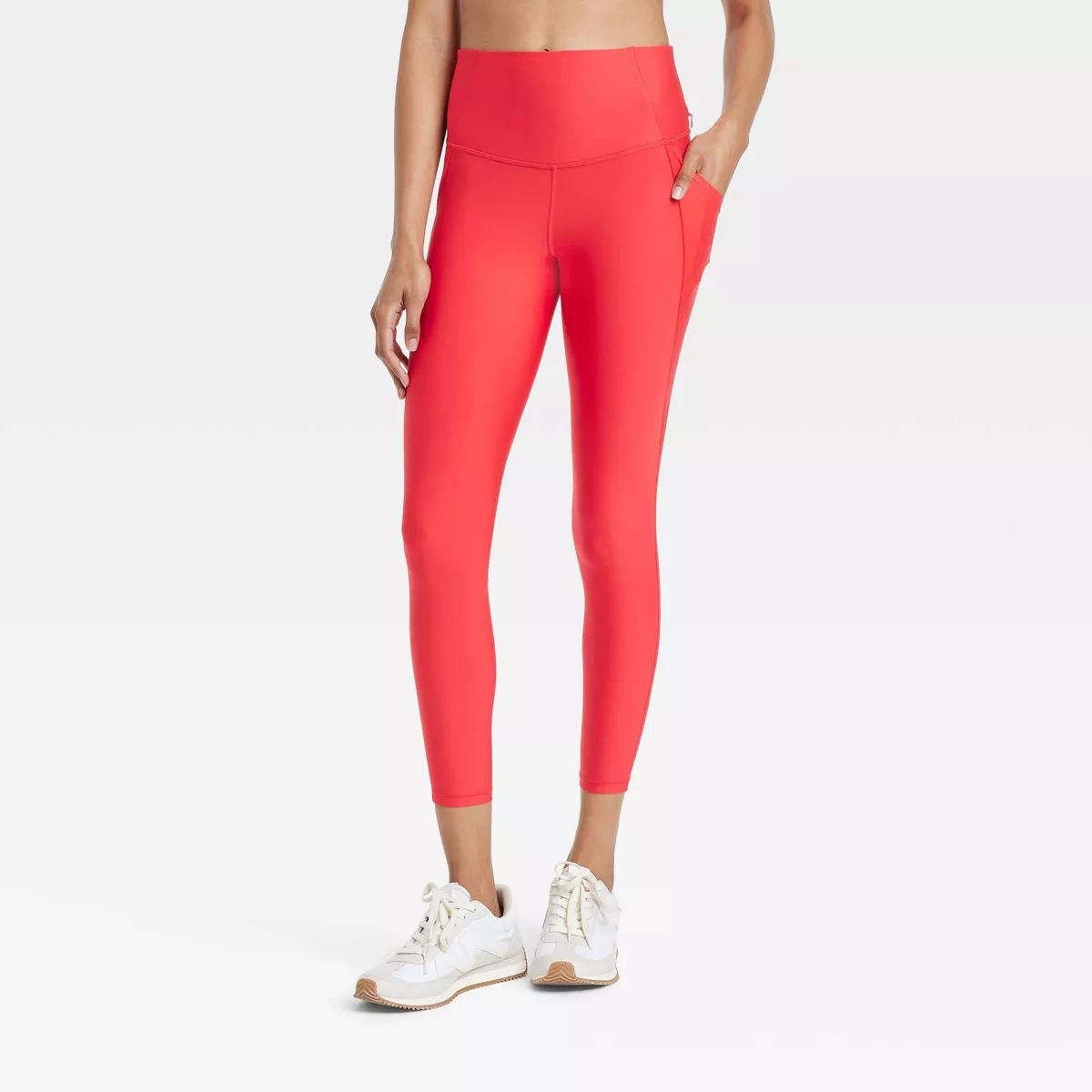 Women's Effortless Support High-Rise Pocketed 7/8 Leggings - All In Motion™ | Target