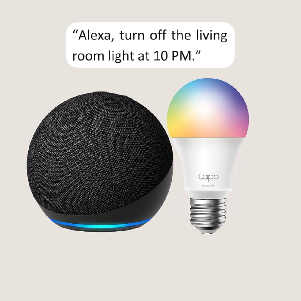 Echo Dot with TP-Link Tapo Smart Color Bulb | Amazon (US)