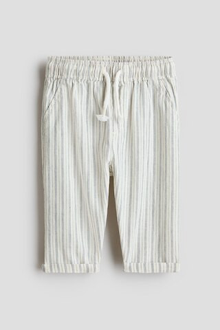 H & M - Linen-Blend Pants - Blue | H&M (US + CA)