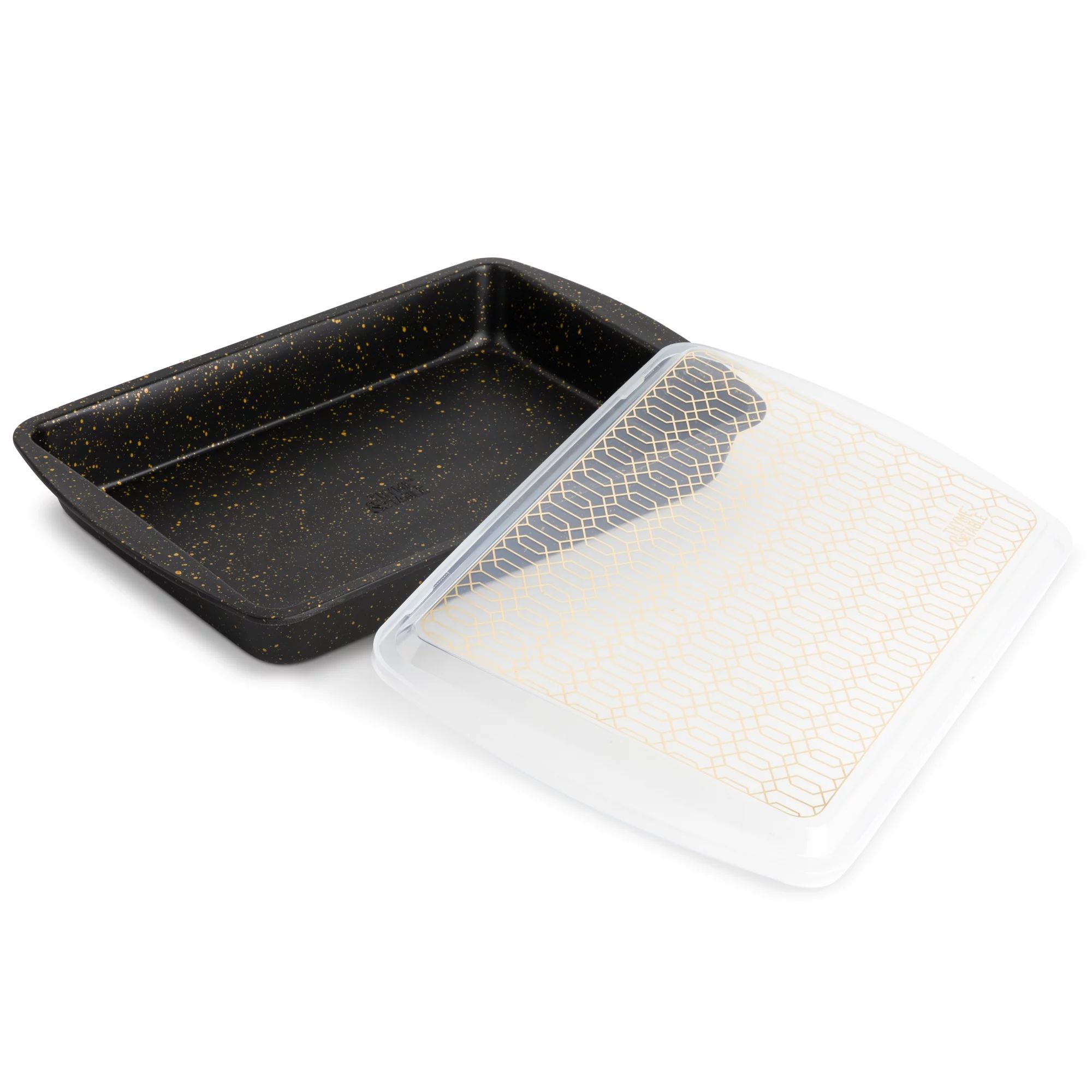 Thyme & Table Nonstick 9"x14" Cake Pan with Lid, Black | Walmart (US)