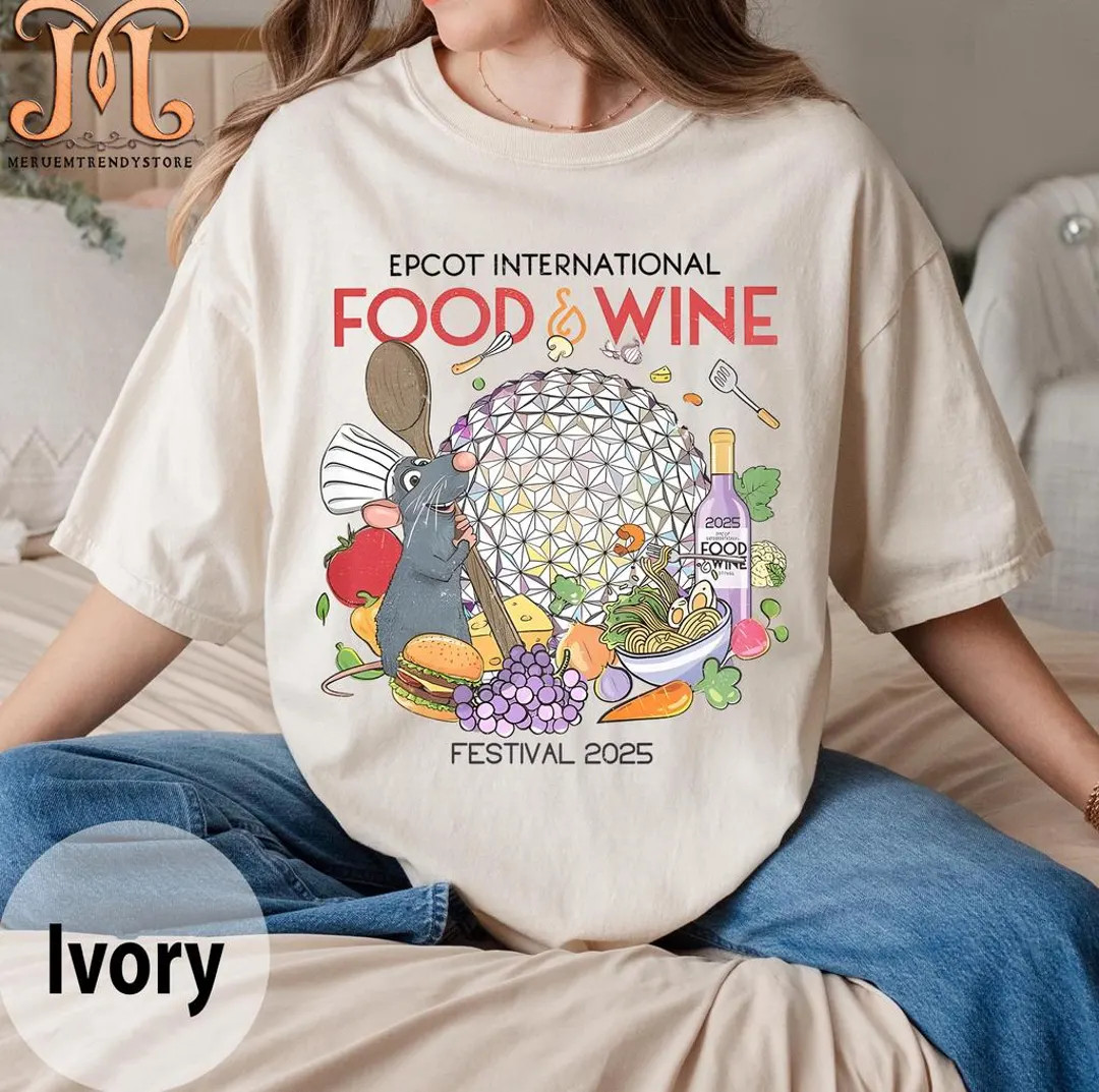 Remy Chef Disney Epcot International Food and Wine Festival 2025 Shirts, Remy Ratatouille WDW Sna... | Etsy (US)