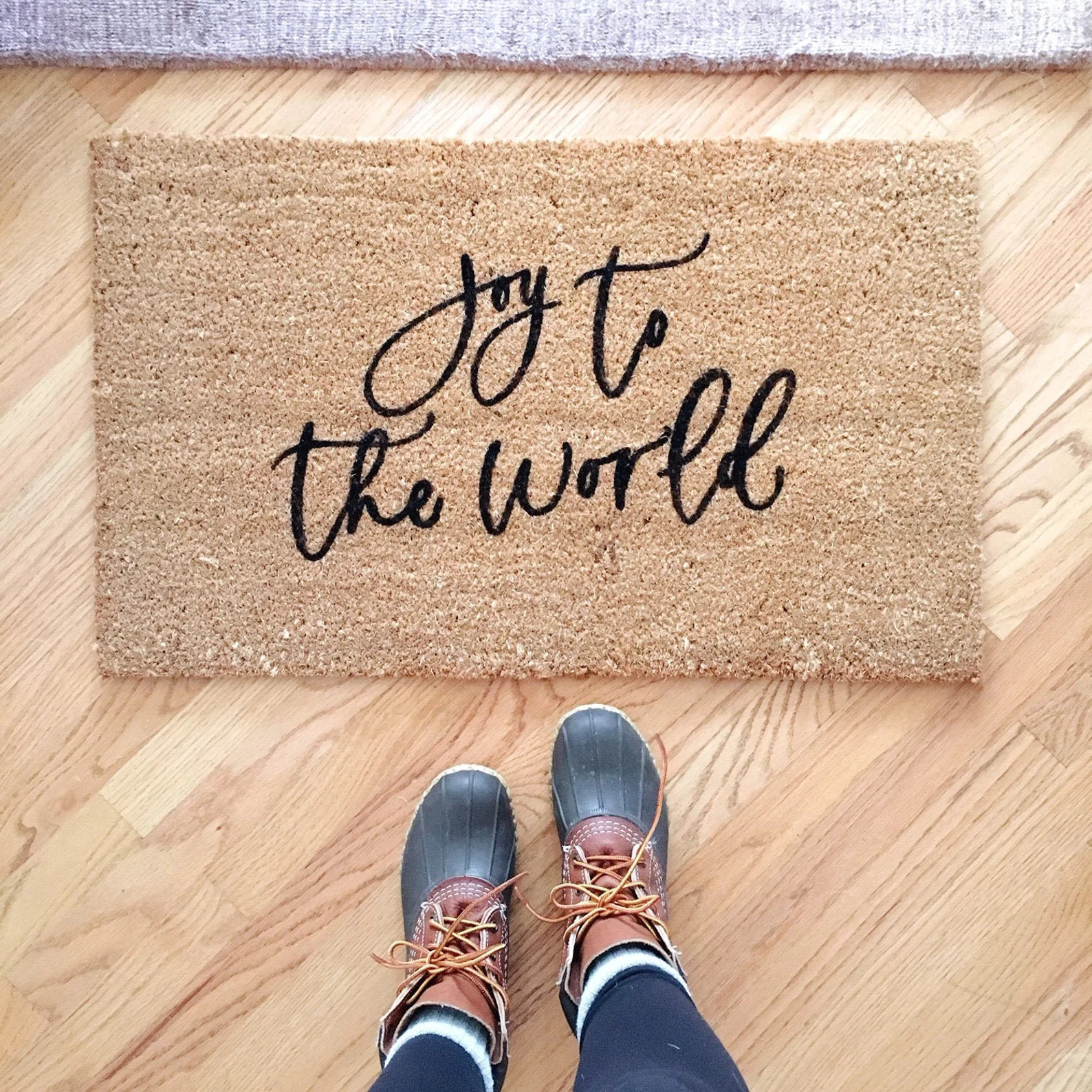 Christmas Doormat- Holiday Doormat, Joy to the World, Christmas Decor, Welcome Mat, Housewarming ... | Etsy (US)