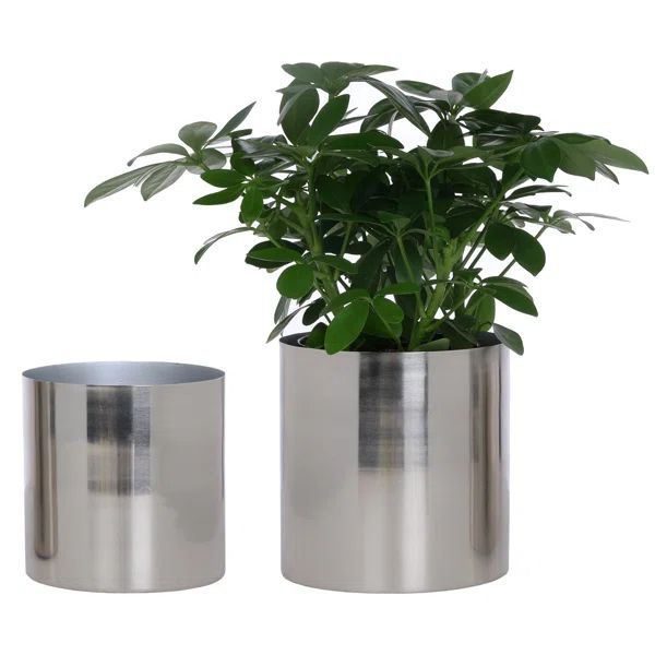 Anse Handmade Metal Pot Planter (Set of 2) | Wayfair North America