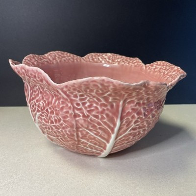 Bordallo Pinheiro Pink Cabbage Leaf 10” Serving Bowl Discontinued Piece | eBay | eBay US