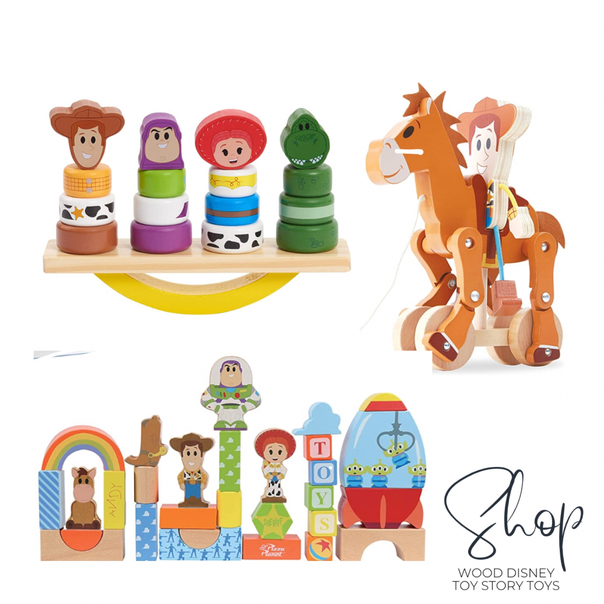 You’ve got a friend in me! And these wood toys would be your kid’s new best friend! The balance beam stackers is so fun for them to learn on, and the bull’s-eye and Woody toy rolls, and I think it’s just so unique and cute!

#LTKkids #LTKFind #LTKbaby