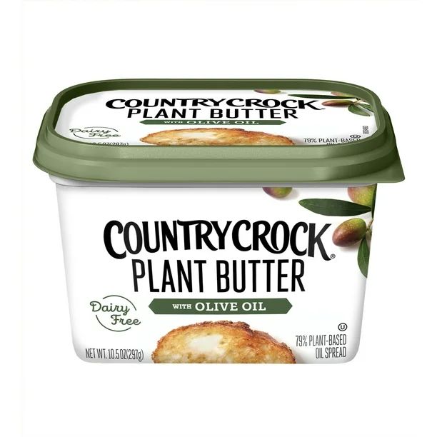 Country Crock Dairy Free Plant Butter with Olive Oil Tub, 10.5 oz - Walmart.com | Walmart (US)