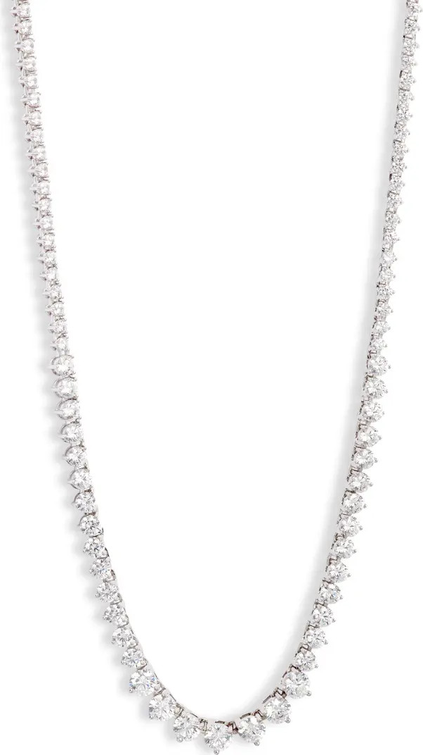 Nordstrom Graduated Cubic Zirconia Tennis Necklace | Nordstrom | Nordstrom