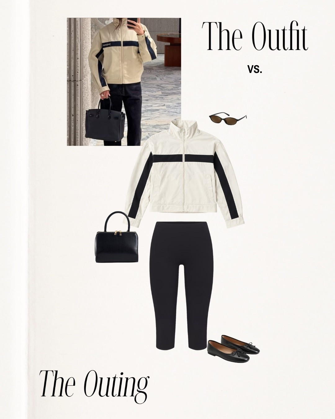 outfit vs outting!! 🫶🏼 (ysl look alike jacket)

Coffee run, errands, model off duty, revolve finds, ballet flats, basics, fall outfit inspo, accessories, essentials, on the go, chic, aritzia, asos