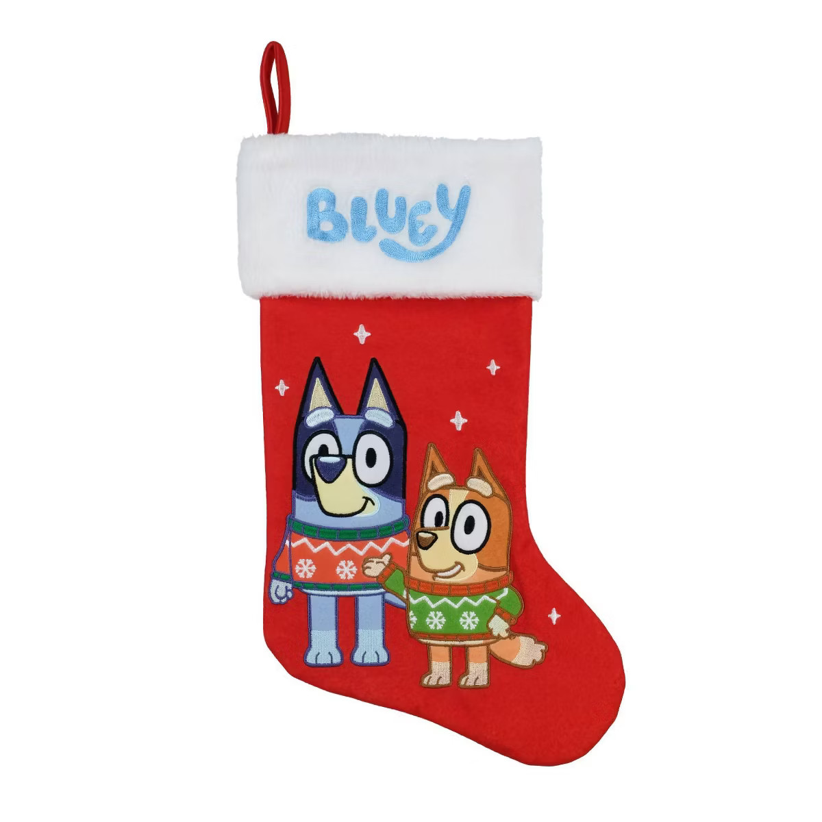 BBC 20" Fur Cuff Stocking Bluey | Target