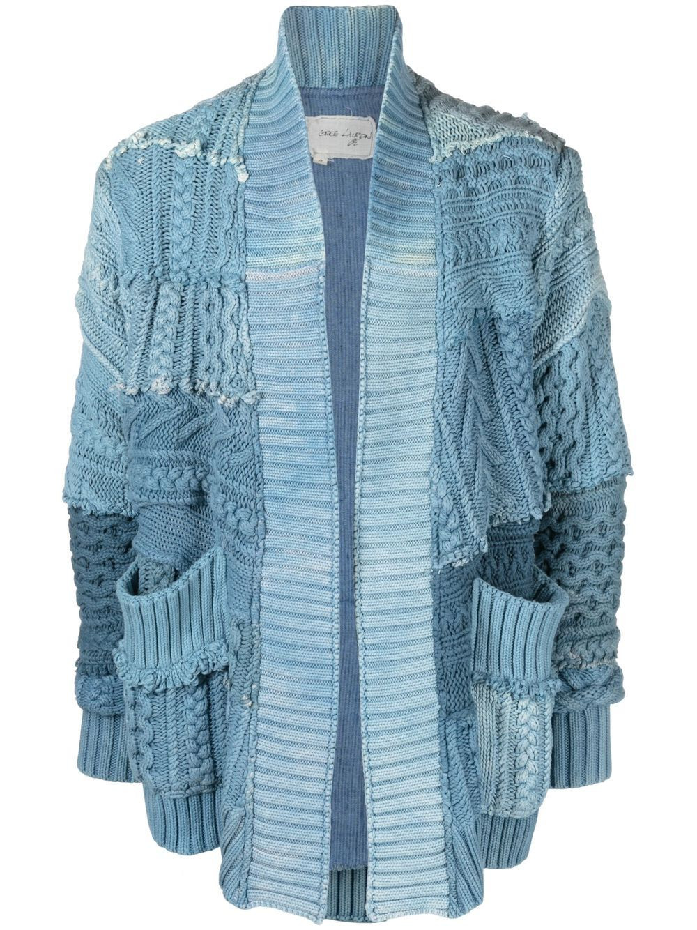Greg Lauren Patchwork Knit Cardigan - Farfetch | Farfetch Global