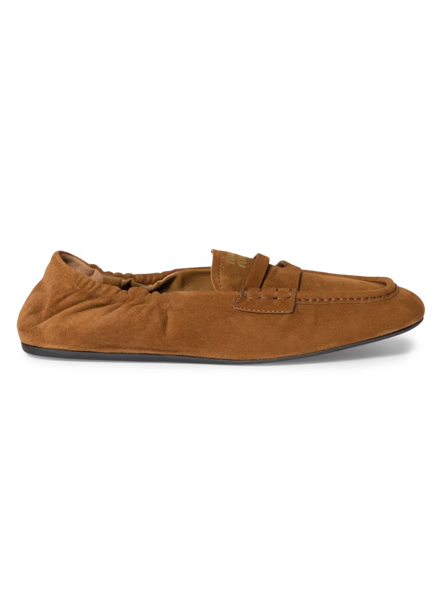 Ruches Suede Loafers | Saks Fifth Avenue