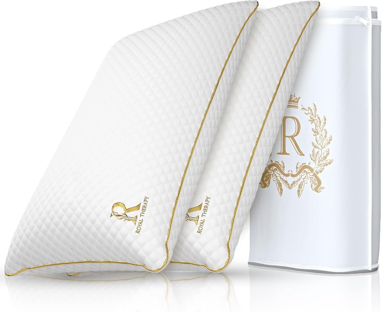 Royal Therapy 2-Pack King Pillows, Memory Foam Pillow, Rayon Derived from Bamboo Pillow, Pillow f... | Amazon (US)