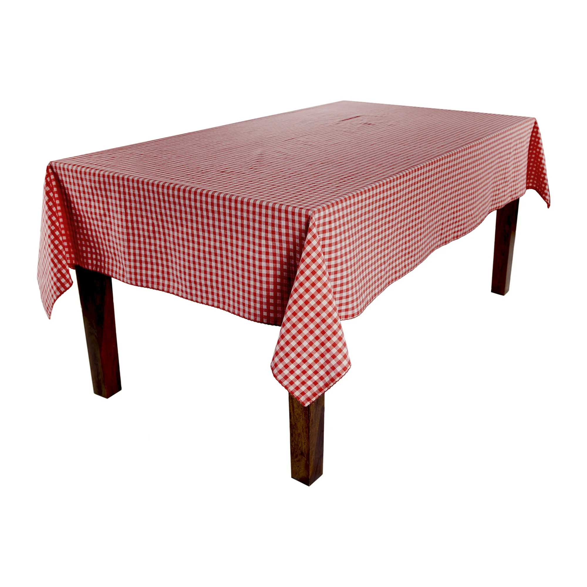 The Pioneer Woman 100% Cotton Fabric Tablecloth, Red Gingham, 60"W x 102"L | Walmart (US)