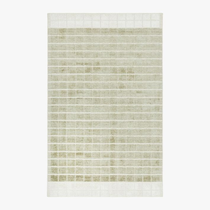 Grid Border Rug | Pottery Barn Teen