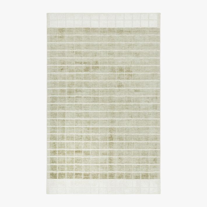 Grid Border Rug | Pottery Barn Teen