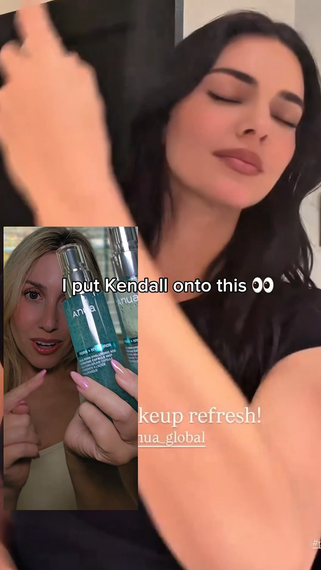 Kardashian-inspired skin finish spray ✨
Anua PDRN Glow Mist refreshes makeup while keeping skin hydrated + smooth 💖

#kbeauty #kardashian #makeupsetting

#LTKBeauty #LTKselfcare