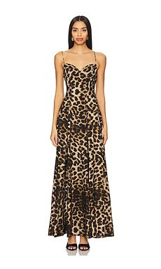 Leslie Amon Timeless Dress in Leopard from Revolve.com | Revolve Clothing (Global)