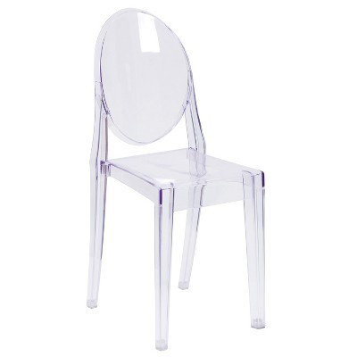 Flash Furniture Ghost Side Chair in Transparent Crystal | Target