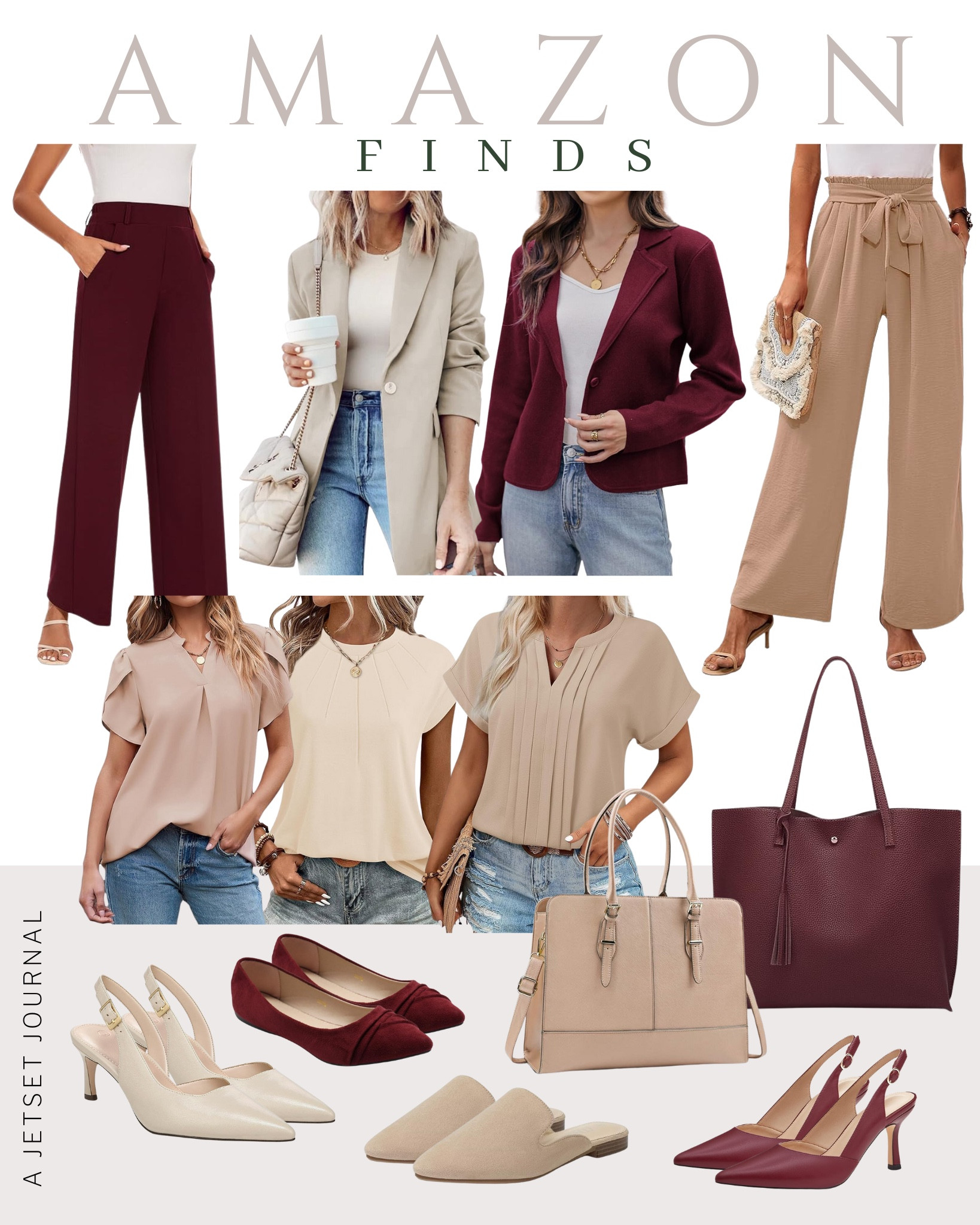 Here are some Amazon fashion finds you'll love for the office!
wide leg pants, cute blazer, functional bag, officewear, business casual, affordable finds, found it on amazon, fall colors, cute tops, trendy look

#LTKWorkwear #LTKSeasonal #LTKStyleTip