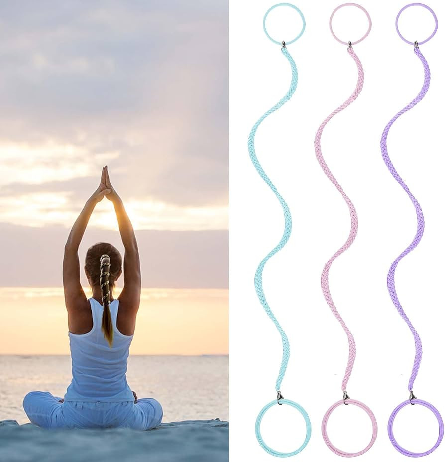 3 Packs 16" Elastic Hair Ties for Thin Hair, Strong Braided Hair Bands for Women's Hair Long Pony... | Amazon (US)