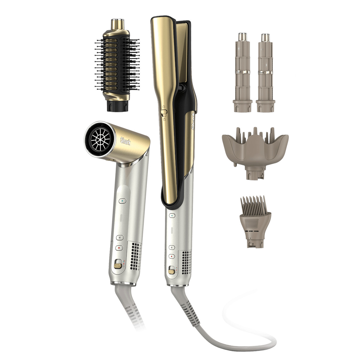 Shark Glam Hair Styler & Diffuser in Gold | HD6052S | SharkNinja | SharkNinja