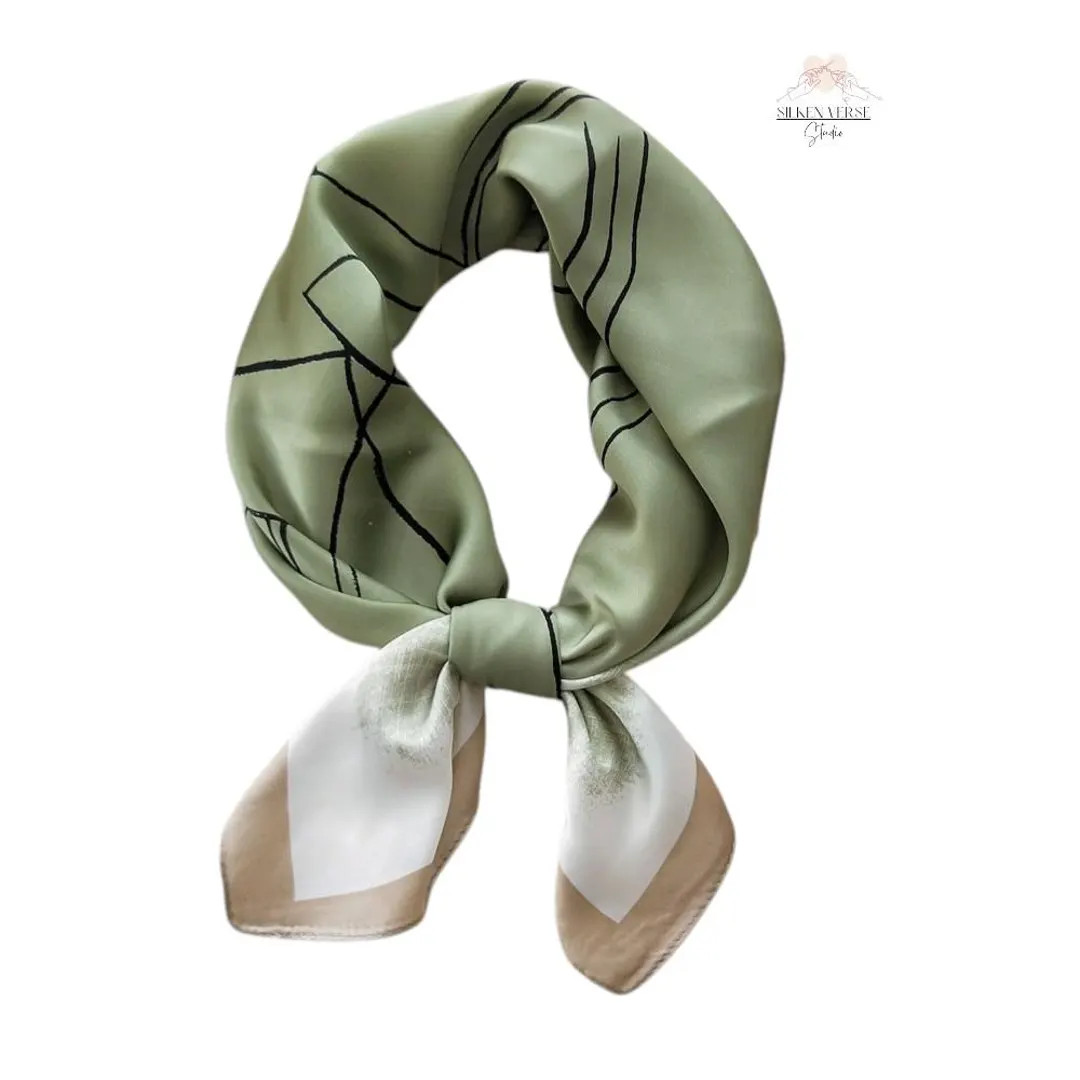 100% Silk Scarf Neckerchief, Silk Bandana, Square Silk Hair Scarf, Neckerchief for Women, Silk Ne... | Etsy (US)