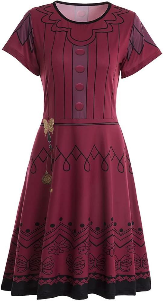 Adult Encanto Abuela Cosplay Costume Abuela Madrigal Dress Outfit for Women | Amazon (US)