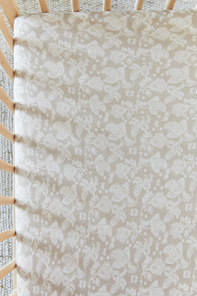 Highland Lace Crib Sheet | Solly Baby