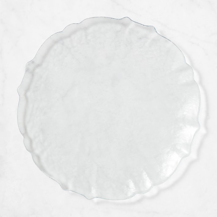 Scallop Glass Charger | Williams-Sonoma