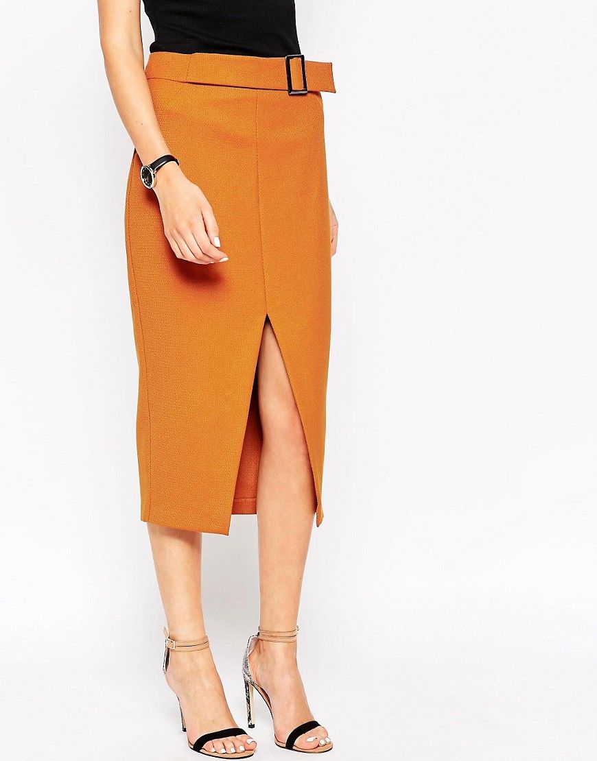 ASOS Pencil Skirt with Buckle detail | ASOS US