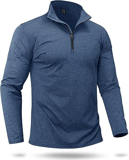 Boladeci Men's Quarter Zip Pullover Premium Fleece Lined Heather Long Sleeve Golf Shirts Midweigh... | Amazon (US)