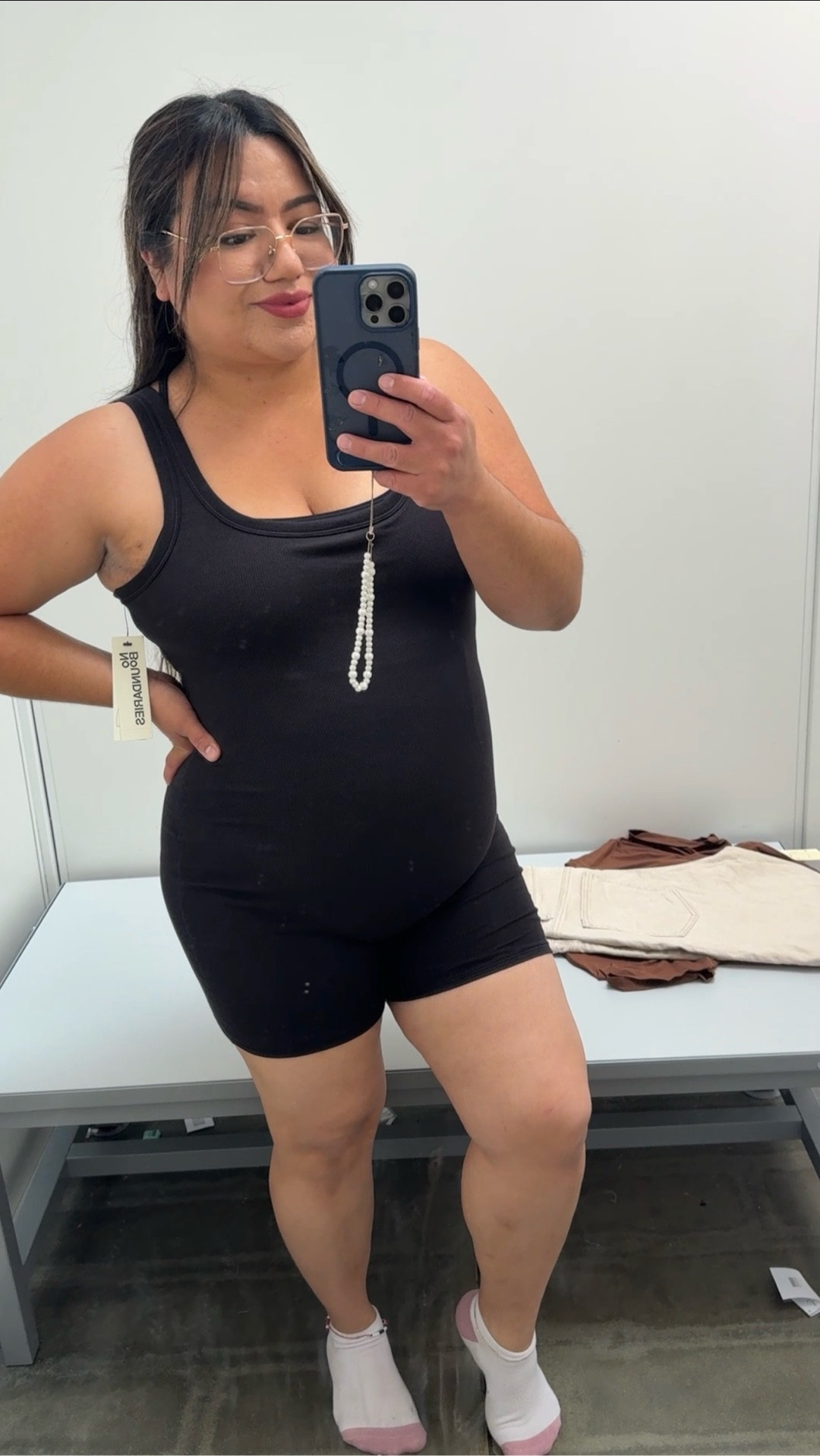 Tried on the viral Walmart romper and the black one??? OBSESSED 😮‍🔥
Perfect for everyday mom life AND super bump-friendly 🤰🏽
Comfy, cute, and effortless = my kinda outfit. 

#LTKMidsize #LTKootd #LTKmomlife