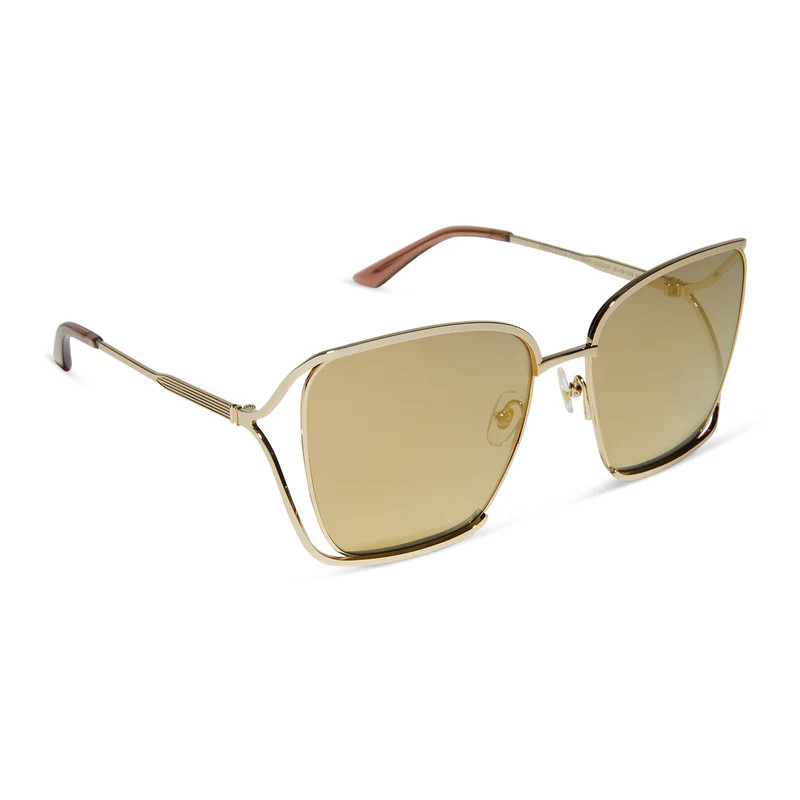 COLOR: gold with café ole gold flash polarized sunglasses | DIFF Eyewear