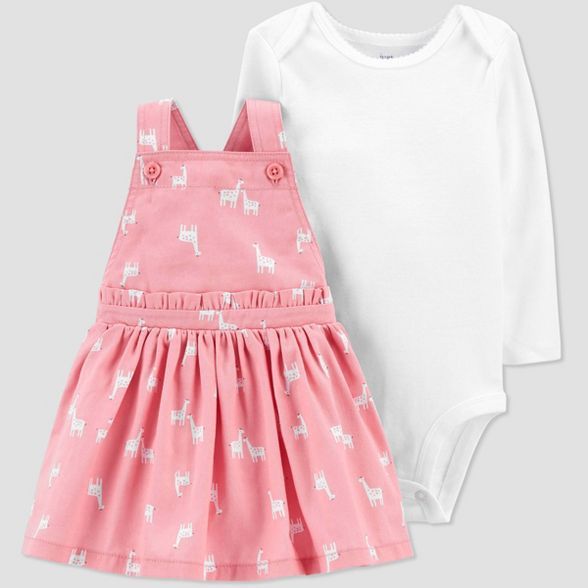 Baby Girls' Giraffe Top & Bottom Set - Just One You® made by carter's Pink | Target