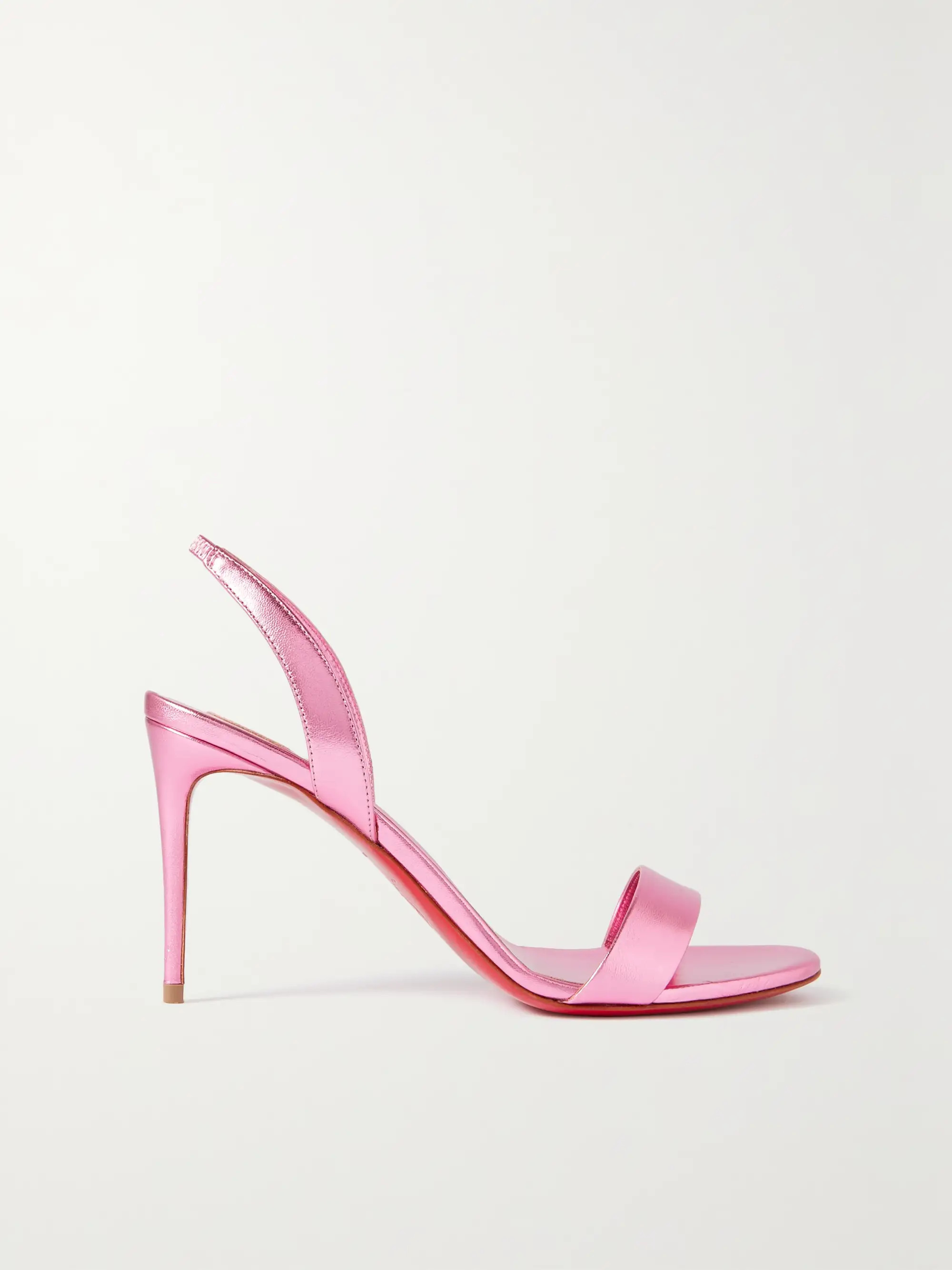 O Marylin 85 metallic leather slingback sandals | NET-A-PORTER (US)