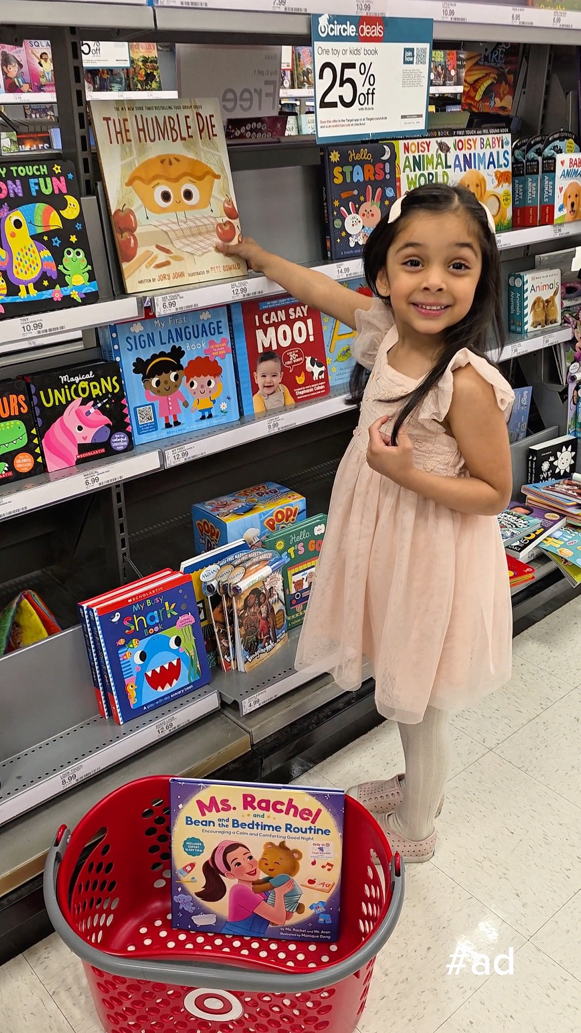 #ad Our bookshelf keeps growing because Aaira treats every @Target trip like a treasure hunt 📚❤️From the moment she spots the book aisles, she already knows she’s taking one home for storytime or for learning something new-  And honestly, it’s become one of our favorite memories to create with her 😍 Target’s selection truly has something for everyone, and partnering with them again feels extra special as we build these routines together 🫶Linking our favorite books on @shop.ltk - don’t forget to check them out! #targetbooks #target #targetpartner  

#LTKHoliday #LTKGiftGuide #LTKKids