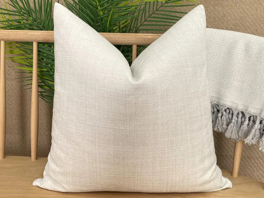 Neutral Ivory  Pillow Cover, Ivory  Pillow Cushion, Euro Sham Pillow, Soft Neutral  Pillowcase, I... | Etsy (US)