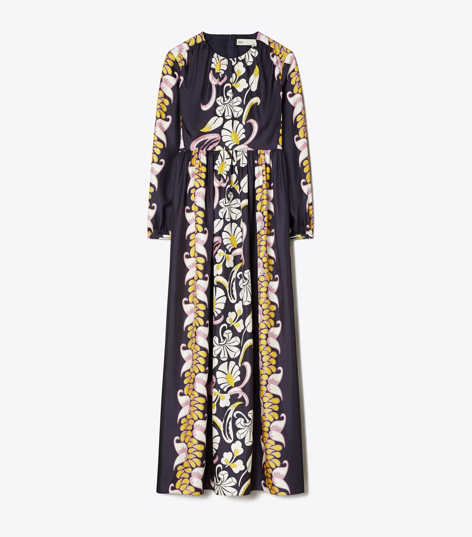 Long Silk Printed Dress: Women's Designer Dresses | Tory Burch | Tory Burch (US)