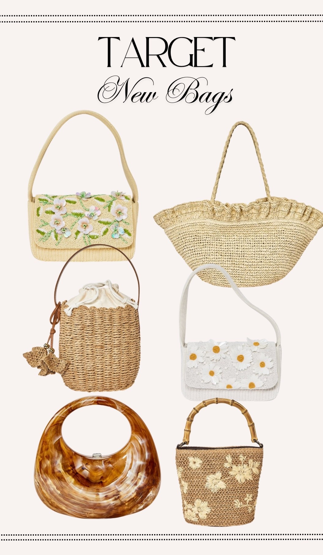 Target new bags 

#LTKSeasonal #LTKootd #LTKSpringSale